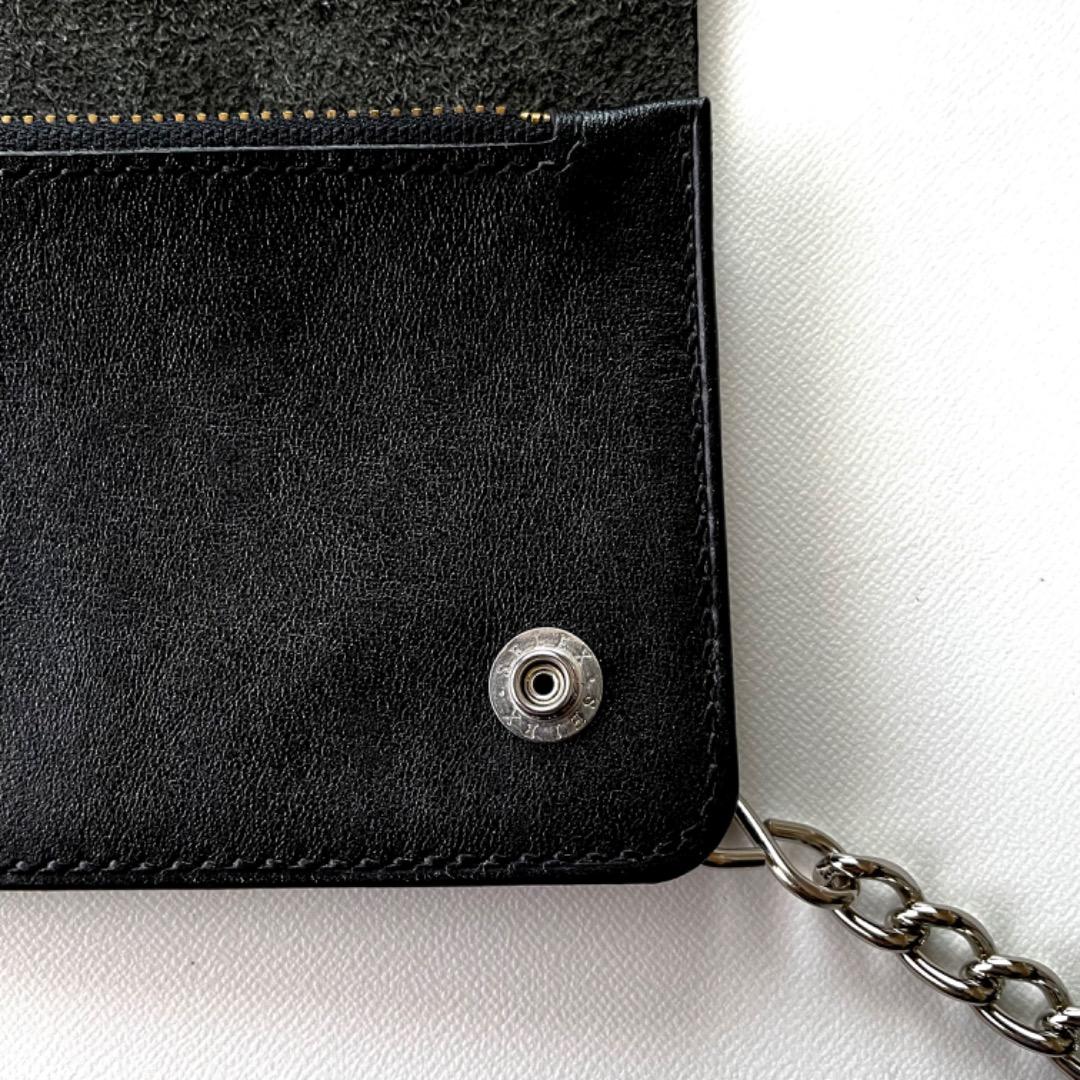 ミドルトラッカーウォレット イギリスデッドストックレザー