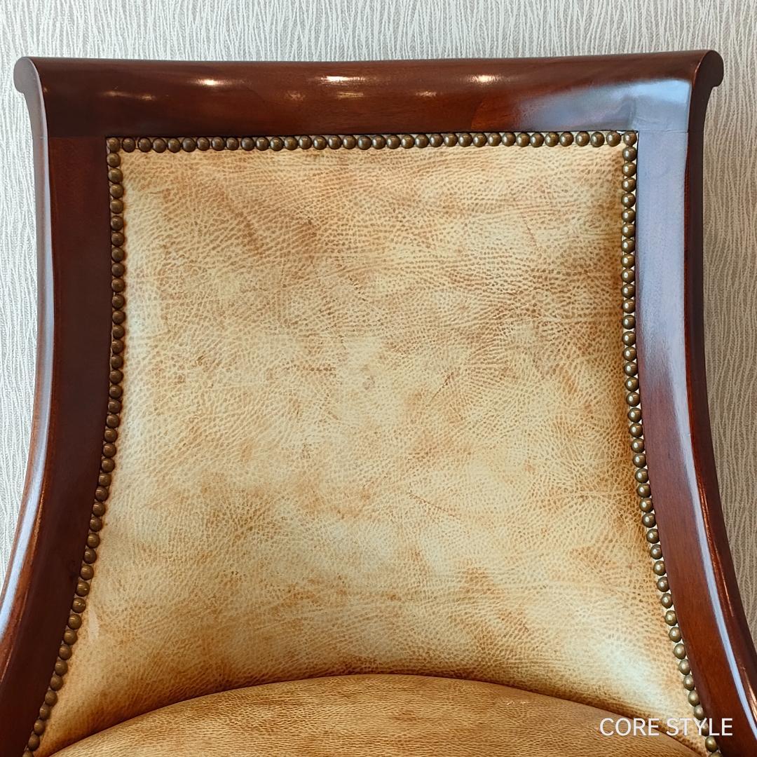 希少 ヒッコリーチェア キャスター付き クラシック家具 太鼓鋲①