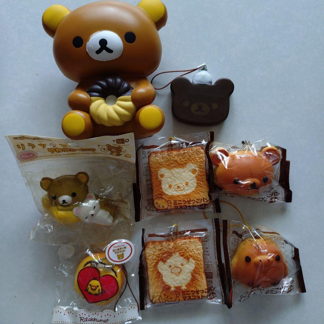 San-X リラックマ キイロイトリ スクイーズ ロールケーキ うそっこパン San-X リラックマ キイロイトリ スクイーズ ロールケーキ うそっこパン