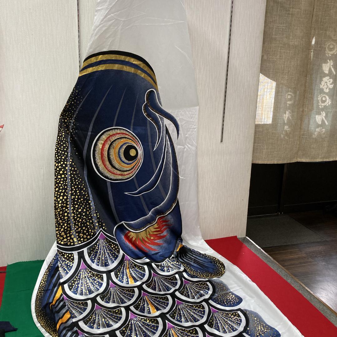 SKO117 太陽鯉のぼり5m 黒 　黒鯉5m　お父さん鯉5m　端午の節句鯉