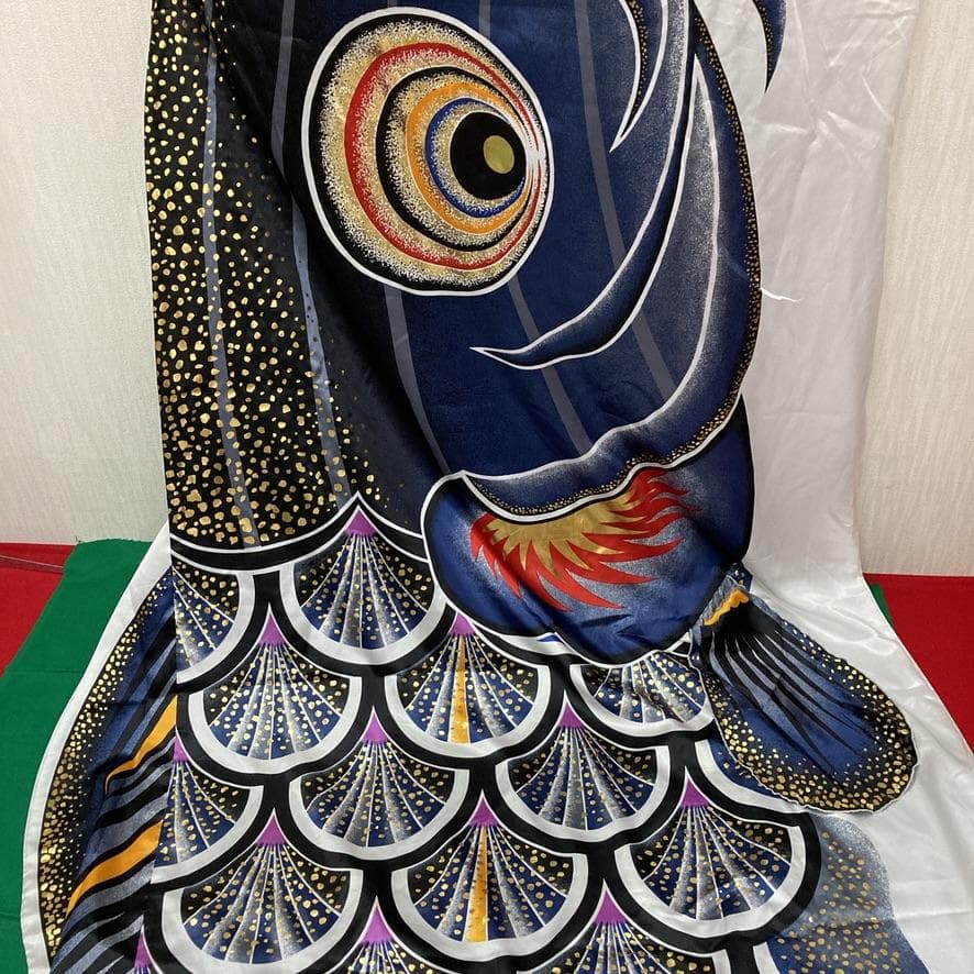 SKO117 太陽鯉のぼり5m 黒 　黒鯉5m　お父さん鯉5m　端午の節句鯉