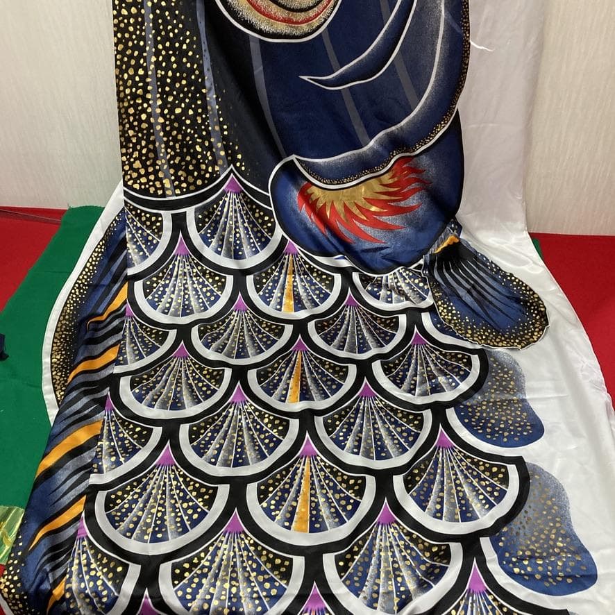 SKO117 太陽鯉のぼり5m 黒 　黒鯉5m　お父さん鯉5m　端午の節句鯉