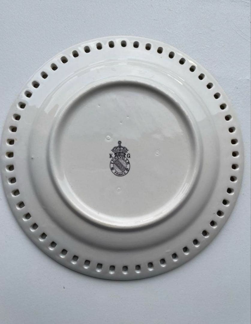 希少　Luneville パニエ　デザート皿　薔薇とチューリップ皿おまとめ