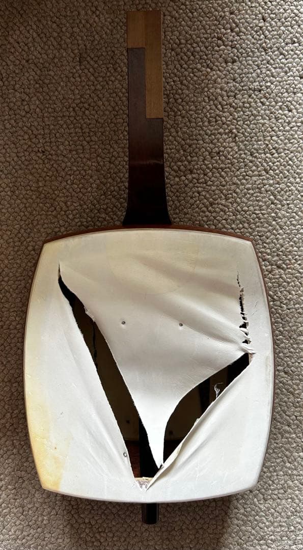 三味線　皮破れ