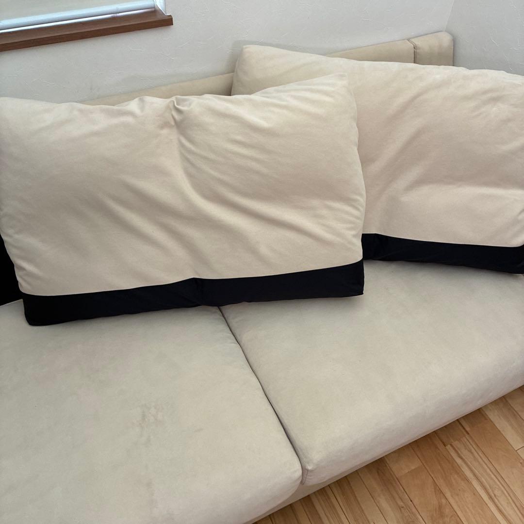 NOYES（ノイエス）NewSugar 人工スエード3人掛けソファ