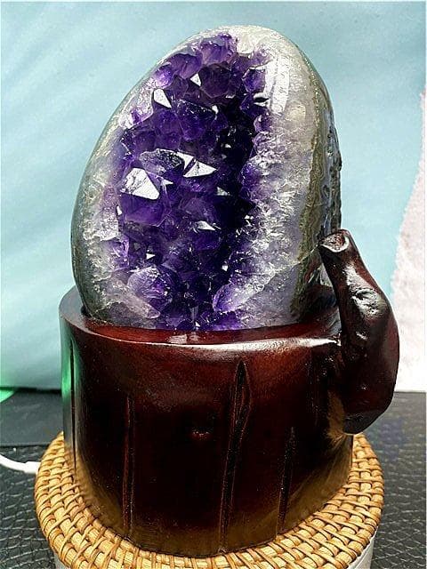 210mm AAA級家庭円満◆天然アメジスト原石B89G3/780G49C