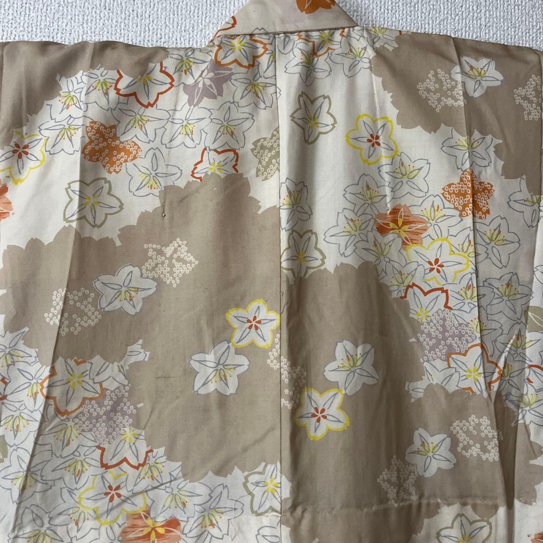 七五三　3歳　着物セット　かのこ　被布　ベージュ