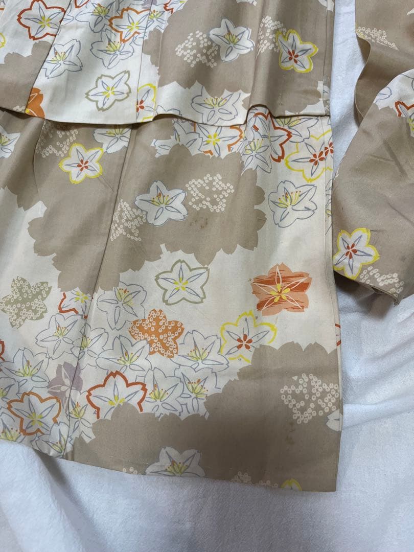 七五三　3歳　着物セット　かのこ　被布　ベージュ