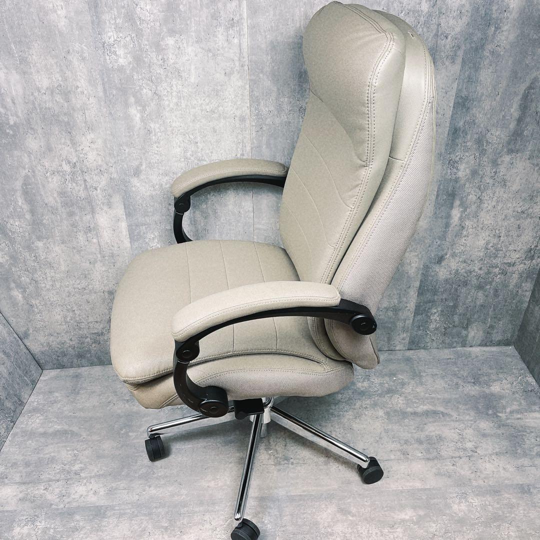 ニトリ ワークチェア リカルドPUブレスレザーMO モカ - メルカリ