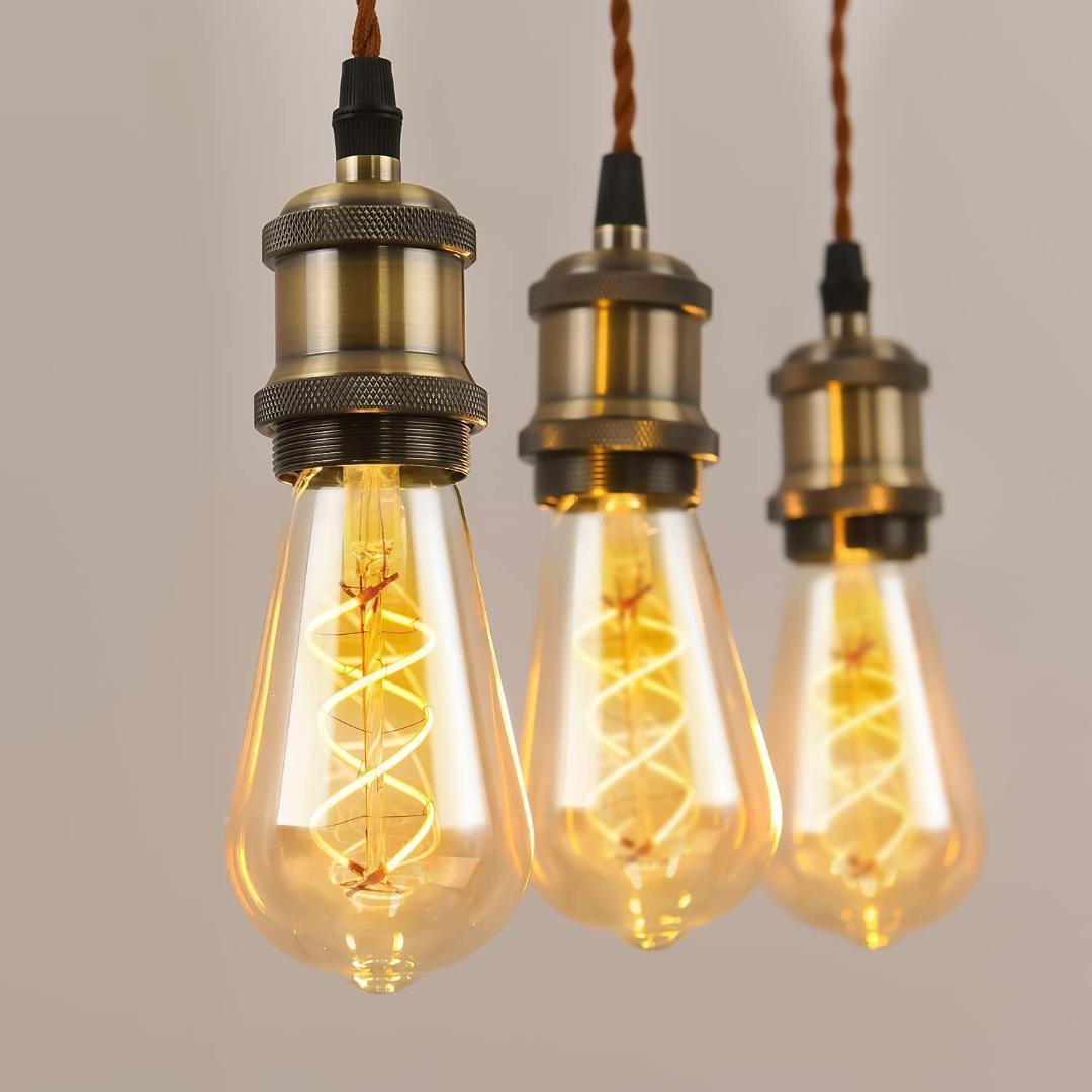 【M1844-85-59】ペンダントライト E26 LED電球付き エジソン電球