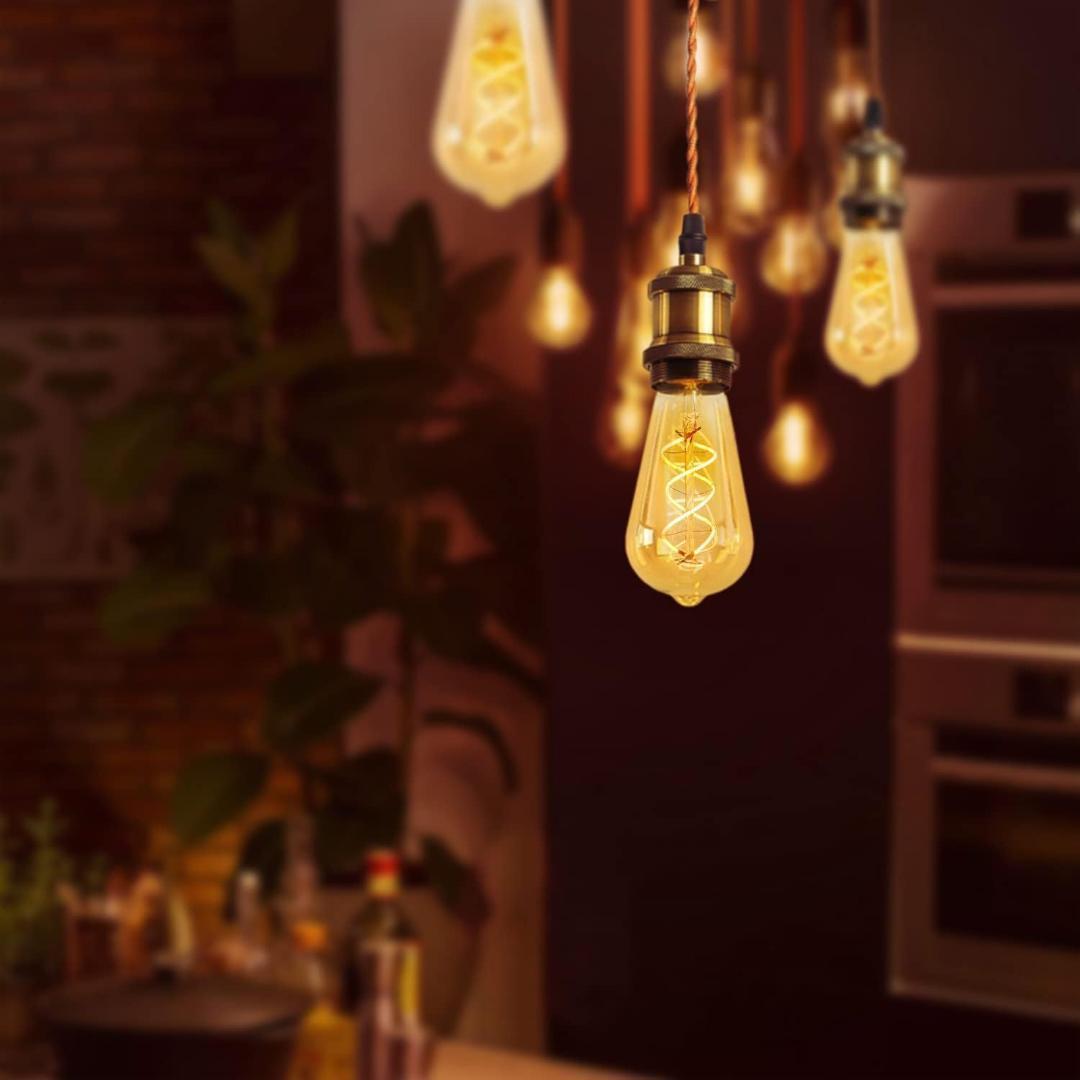 【M1844-85-59】ペンダントライト E26 LED電球付き エジソン電球