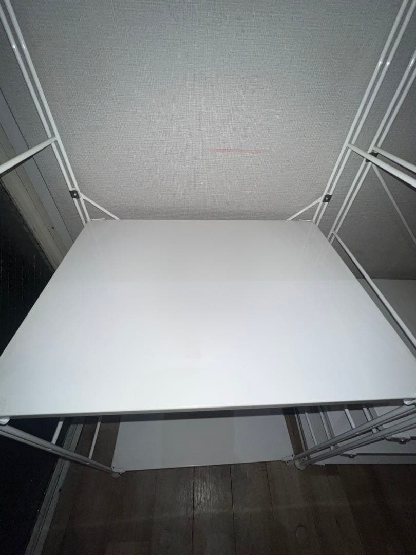 無印良品　スチールユニットシェルフ・スチール棚セット・大・ライトグレー