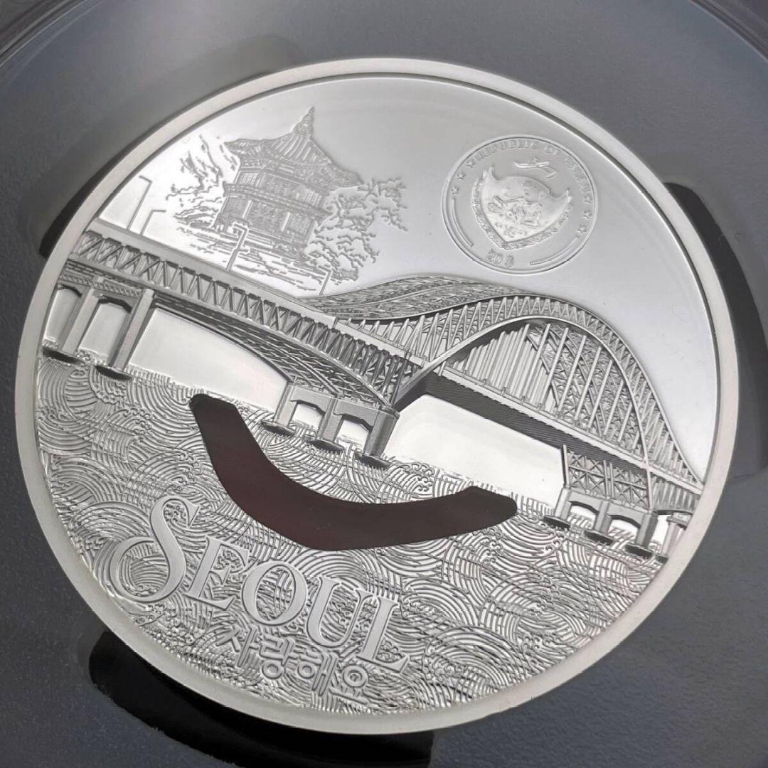 【最高鑑定】2024 パラオ ソウル ティファニーアート 3オンス銀貨 純銀