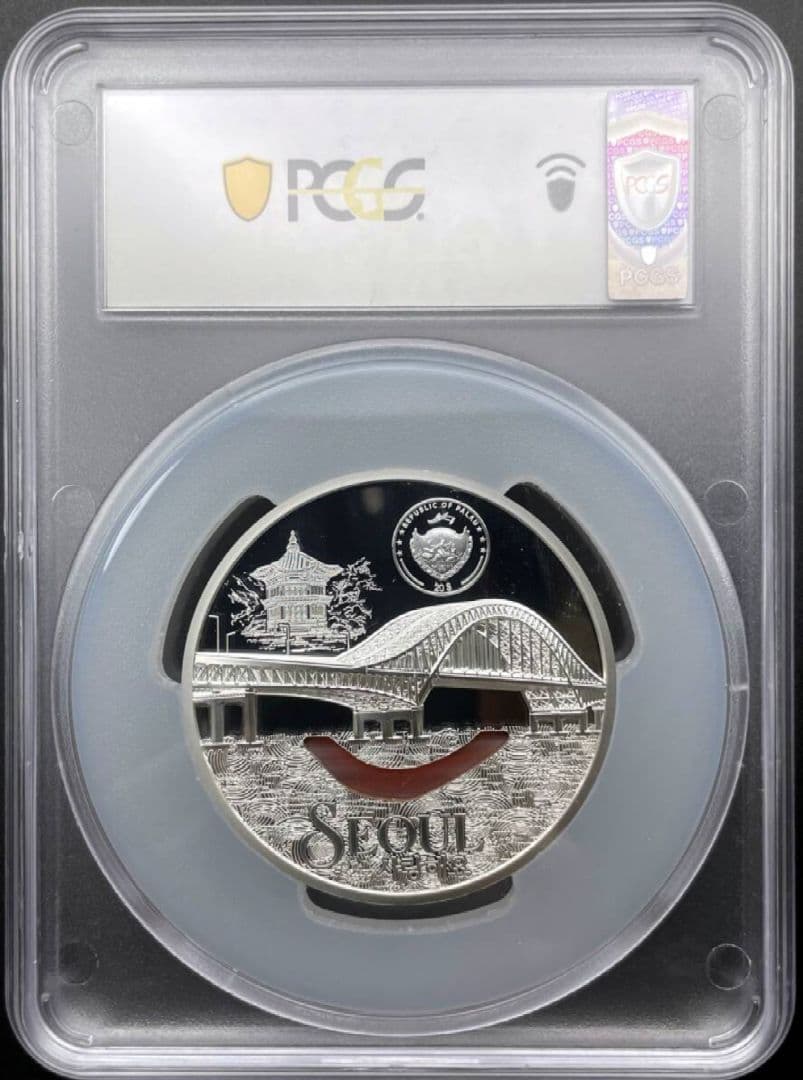 【最高鑑定】2024 パラオ ソウル ティファニーアート 3オンス銀貨 純銀