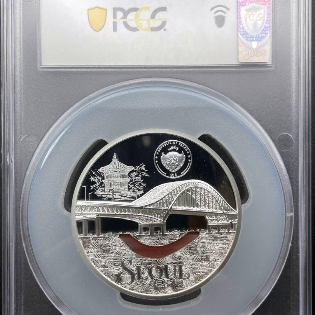 【最高鑑定】2024 パラオ ソウル ティファニーアート 3オンス銀貨 純銀
