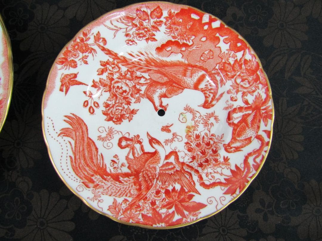 激レア　ロイヤルクラウンダービー　エイビスレッド 2段ケーキスタンド