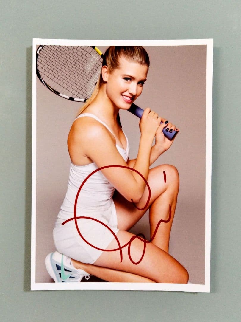 セール中…ウージニー・ブシャール直筆サイン入り超大型写真…プロテニス