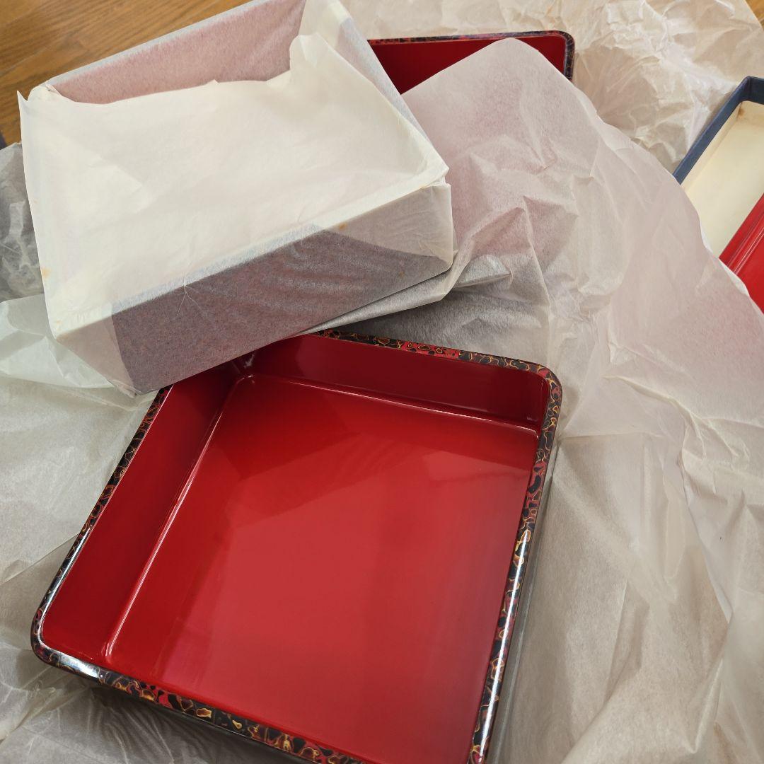 津軽塗の三段重箱 訳あり - メルカリ