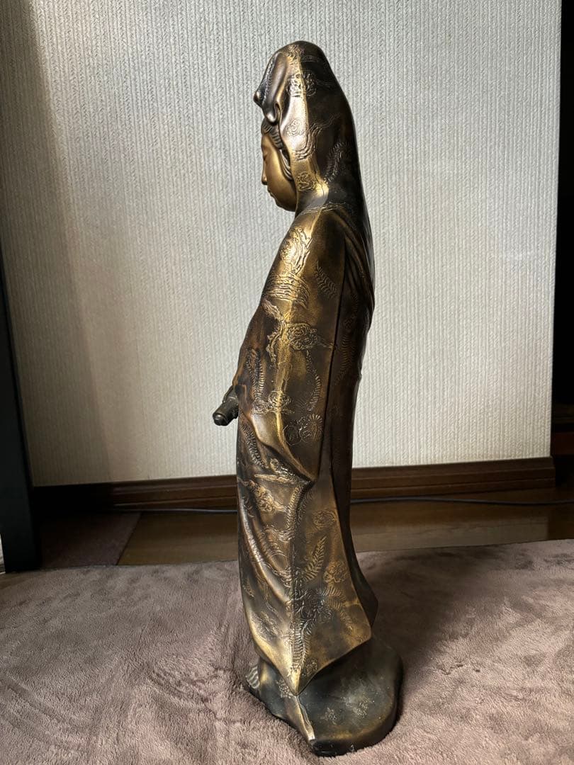 如来観音立像 大型　メタル製　アンティーク