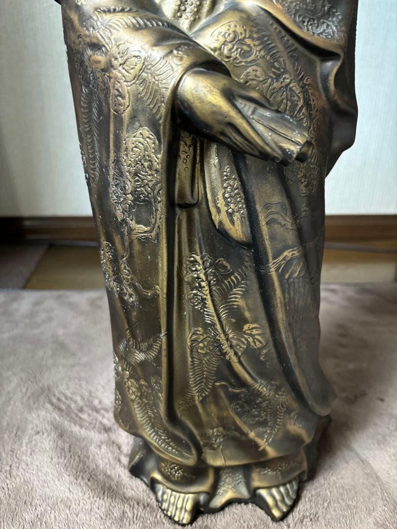 如来観音立像 大型　メタル製　アンティーク