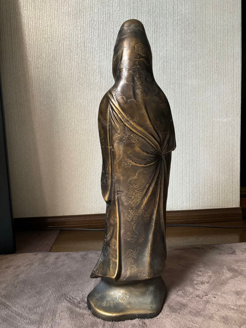 如来観音立像 大型　メタル製　アンティーク