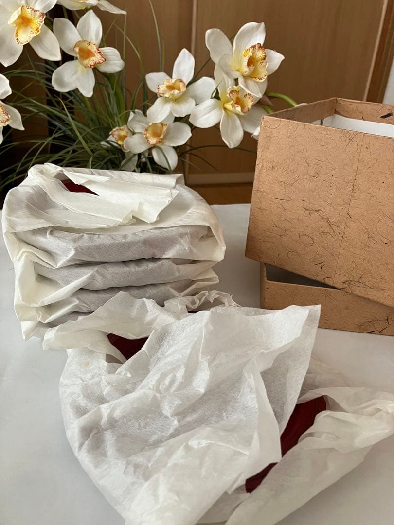 未使用❤️希少　山岸厚夫　漆 木製　粗挽き　銘々皿　5枚セット　約16.5x3.5