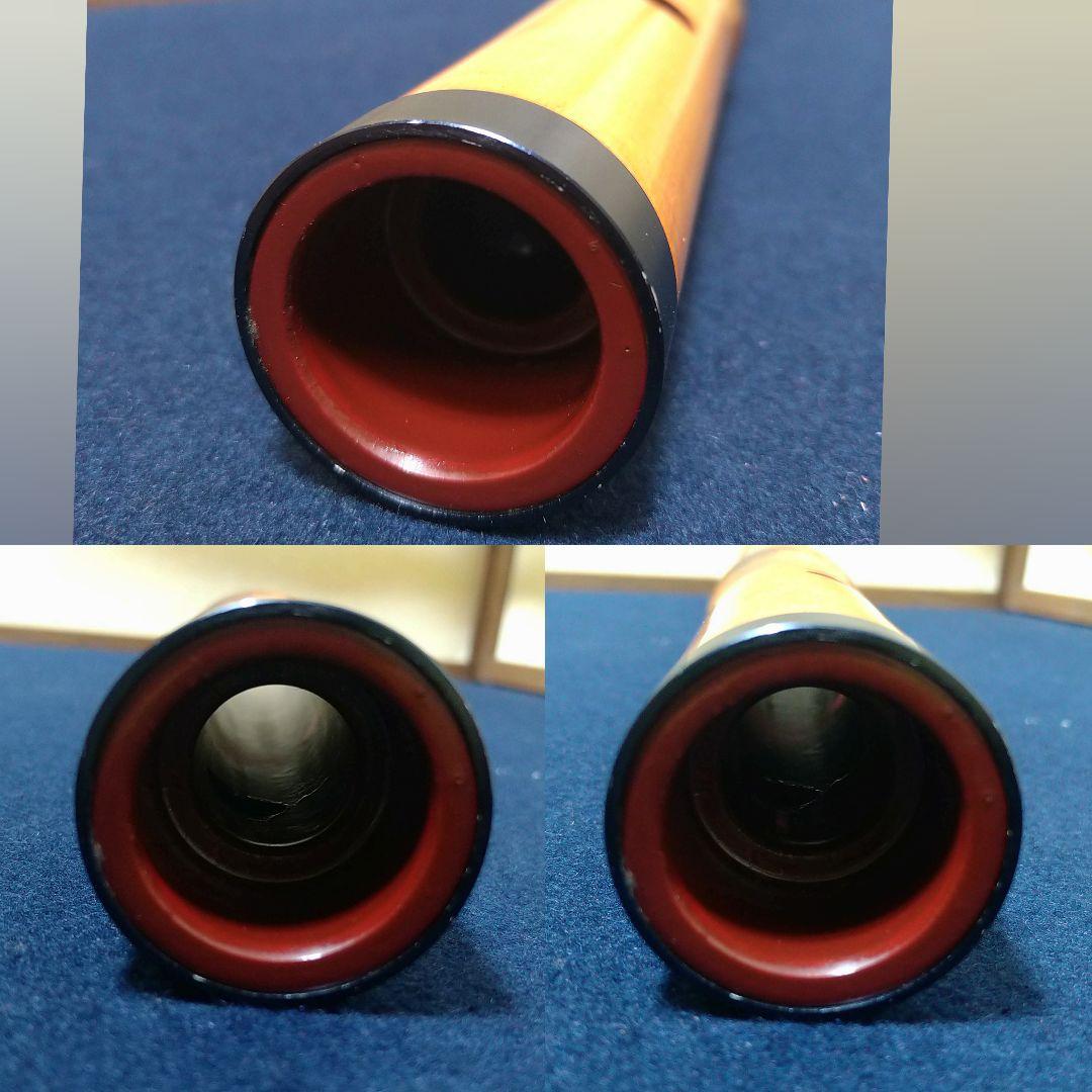 AH57 尺八 完全正律官 二尺三寸官 都山流 胡蝶 歌口カバー ワダ楽器 美品