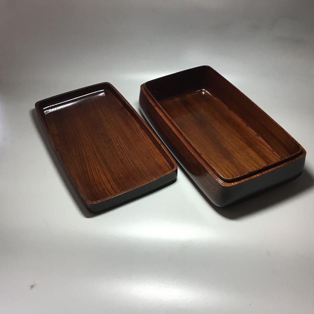 紅神代欅玉杢拭き漆蓋物入選作