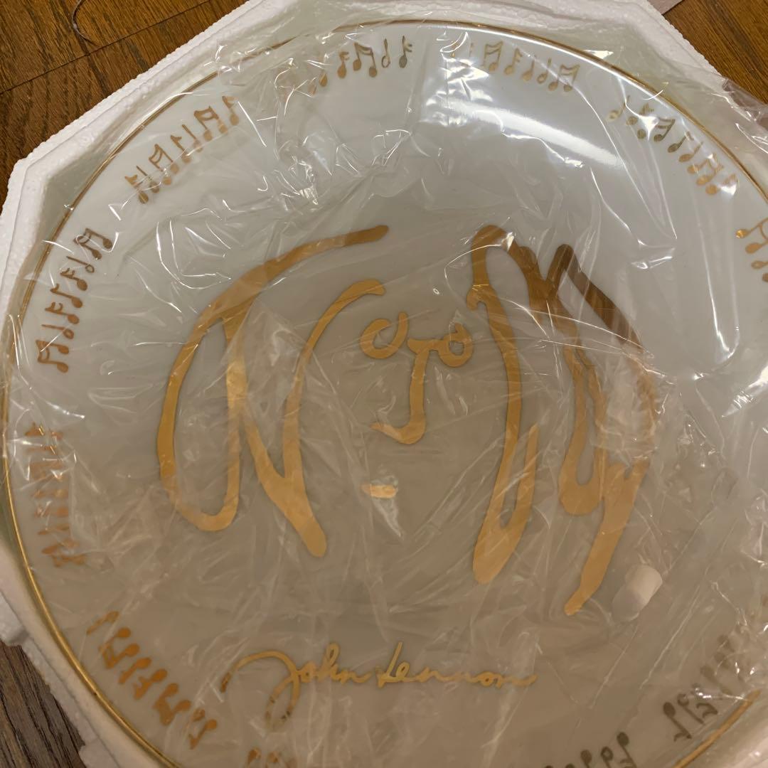シリアル入限定品　ジョンレノン 絵皿 プレート　4枚セット新品未使用 ①