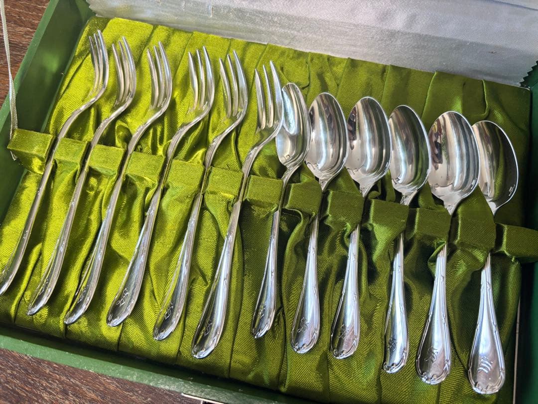 【定価20万円超】銀食器12本セット　クリストフル フォーク6本 スプーン6本