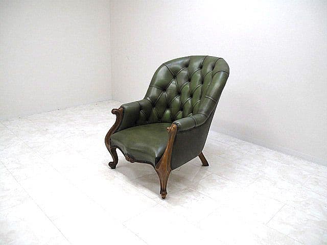 バロッサ バレンティ 「ホセフィナ」 本革 鋲打ち 1人掛けソファ 約60万円