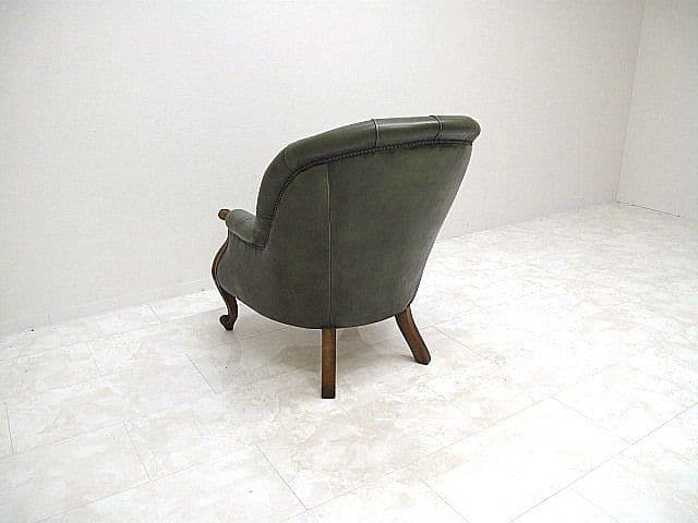 バロッサ バレンティ 「ホセフィナ」 本革 鋲打ち 1人掛けソファ 約60万円