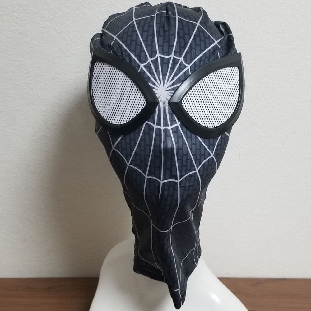 ◯スパイダーマン マスク ブラック 黒 コスプレ フェイスマスク