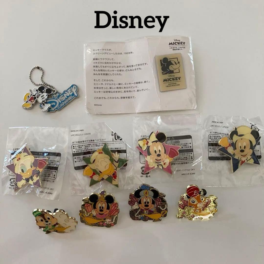 ディズニーリゾート】 ピンバッジ キーホルダー ミッキーマウス 美品