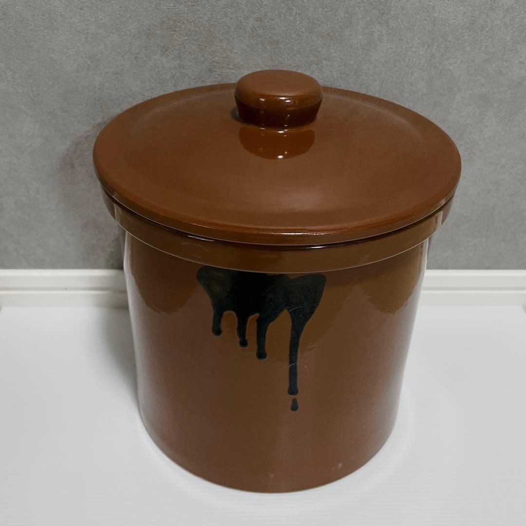 久松窯 蓋付 壺 3号 漬物容器 陶器 日本製 梅干し 味噌作り - メルカリ