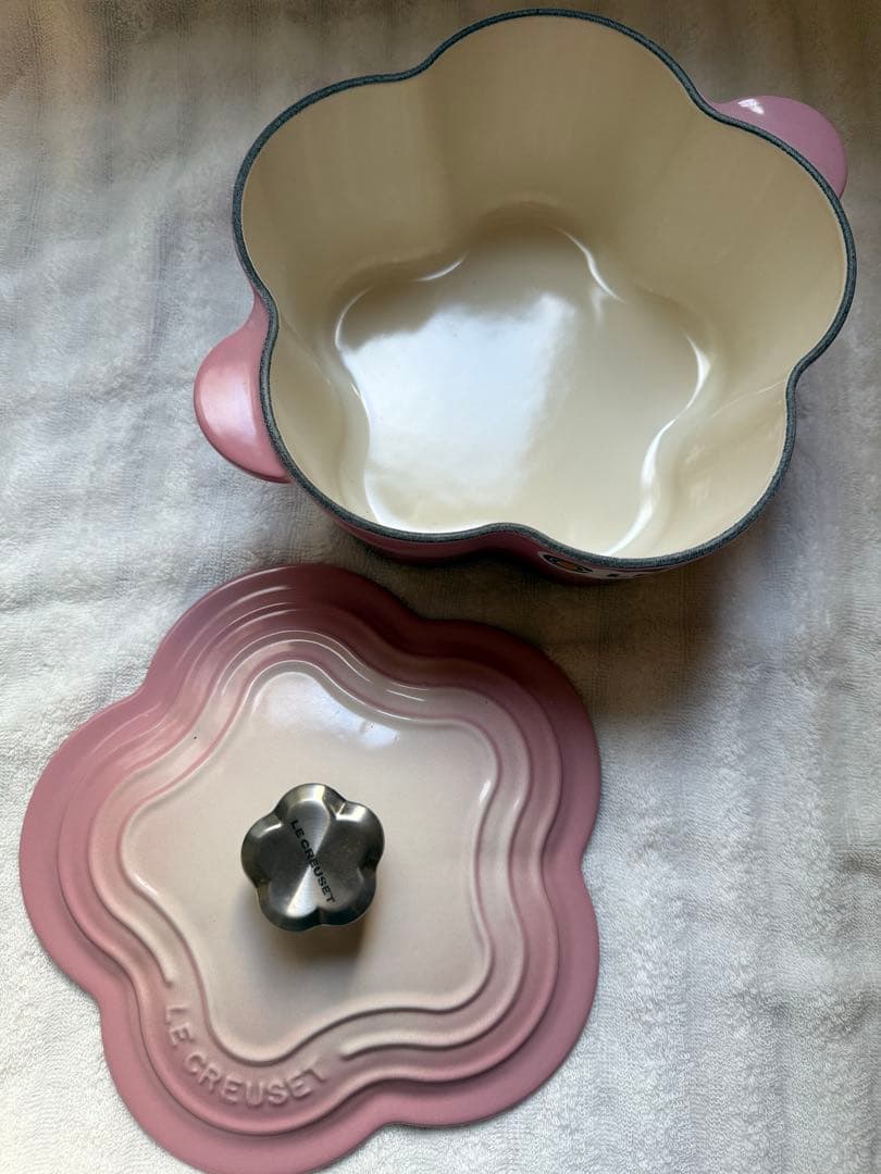 LE CREUSET ココットフルール ブーケピンク