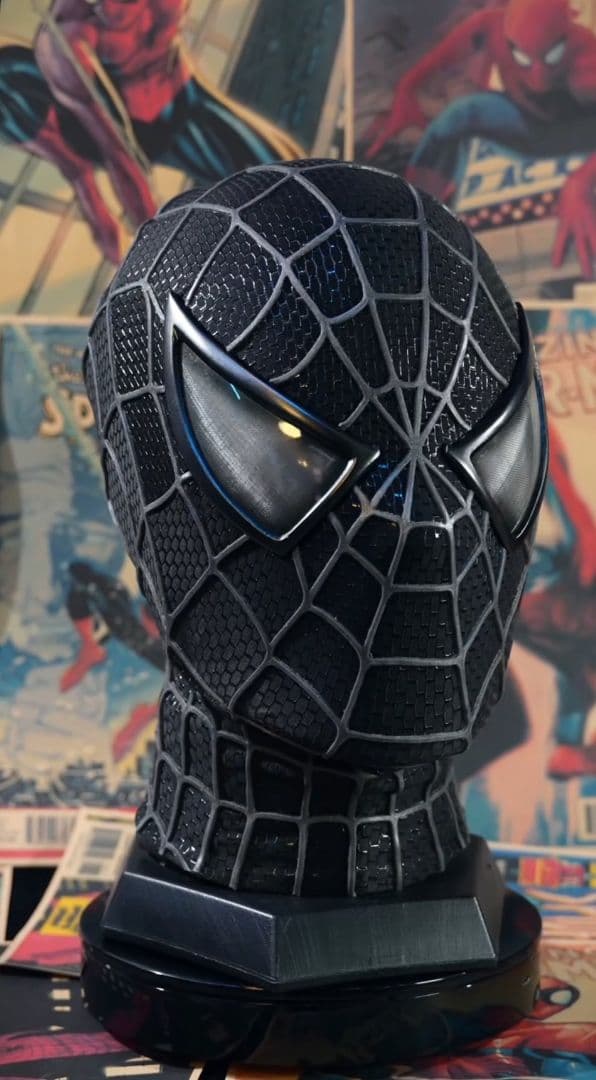 超激レア入荷】ブラックスパイダーマン 精巧マスク 1/1マーベル - メルカリ