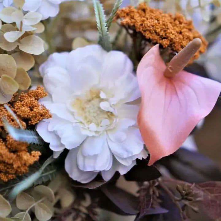 ✿ベージュ系ニュアンスカラーブーケ（造花ブーケ）　未使用品