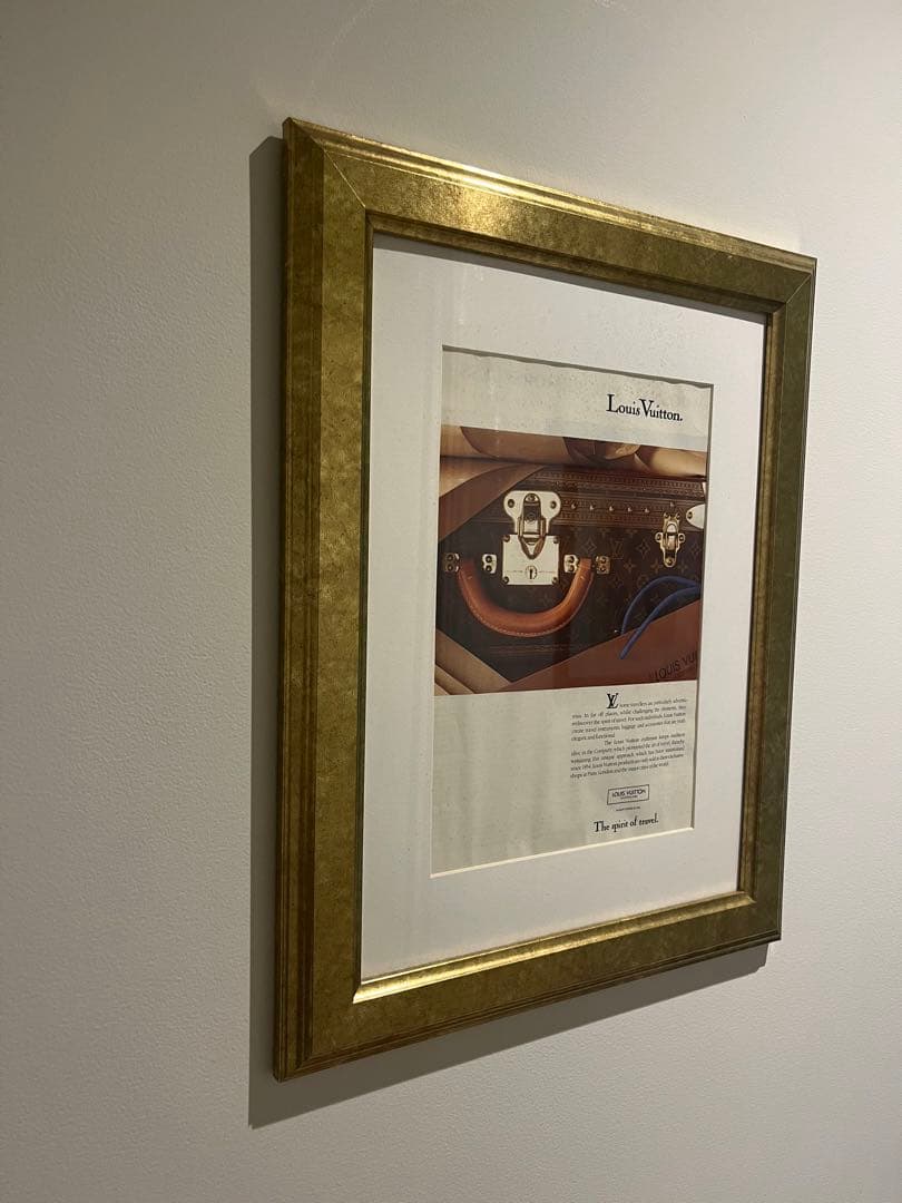 ルイヴィトン　ビンテージ（ヴィンテージ ）アドポスター額縁付