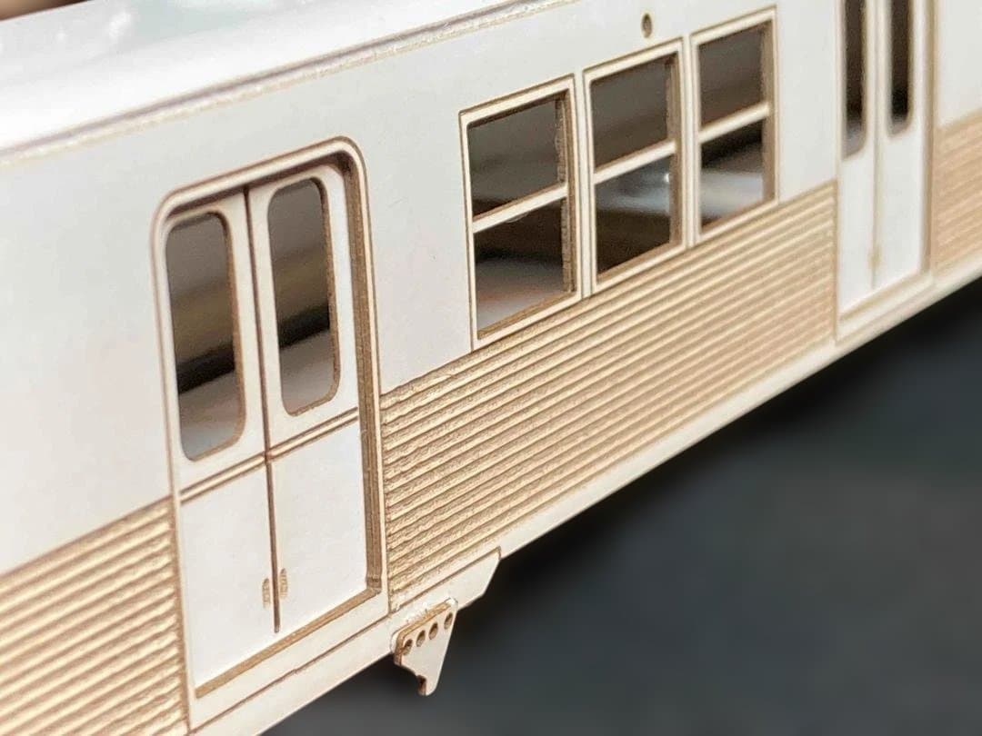 東急車輛旧7000系（2連）硬質ペーパークラフト レーザーカット済み