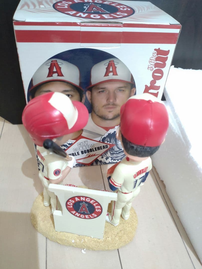 大谷翔平＆トラウト　ボブルヘッド