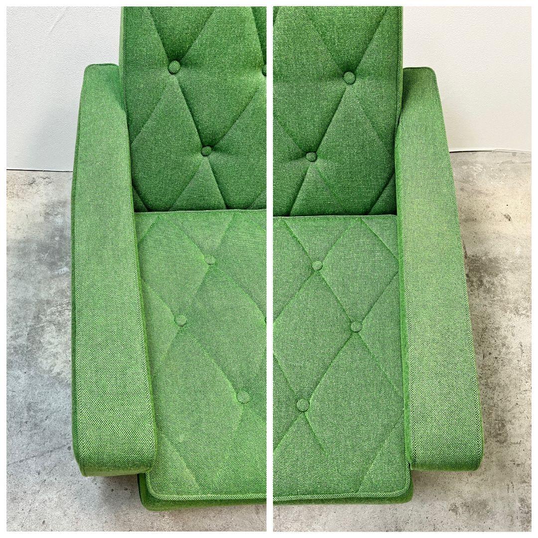 【カリモク60】ロビーチェア 3シーター グリーン