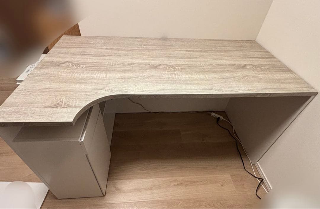 パソコンデスク L字デスク 引き出し付き オフィスデスク 収納付き LOWYA