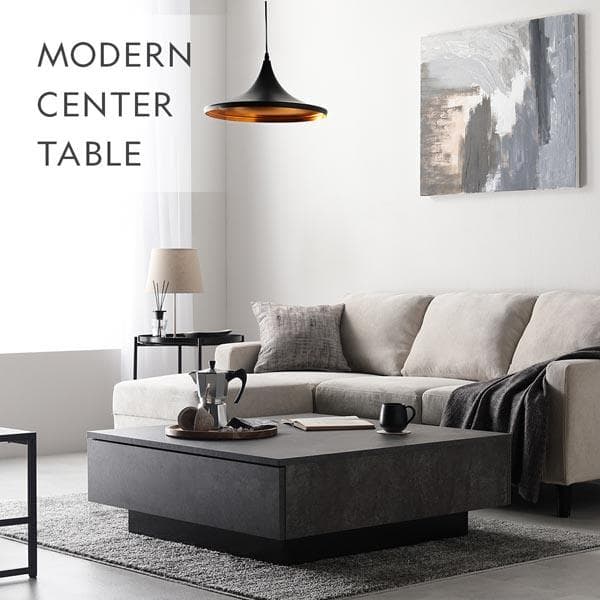 送料無料 センターテーブル ローテーブル 70×70cm 引出し2杯付 N3