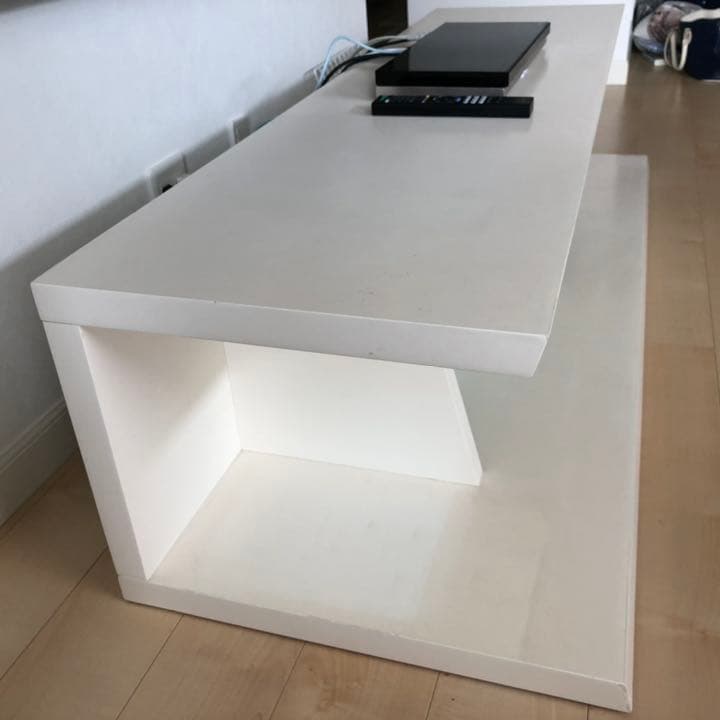 E’S 大型テレビボード 幅160cm マットホワイト/つや消し白