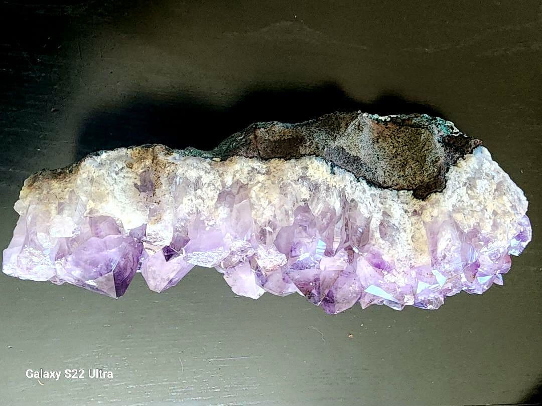 ブラジル産アメジスト 自然石 約30cm