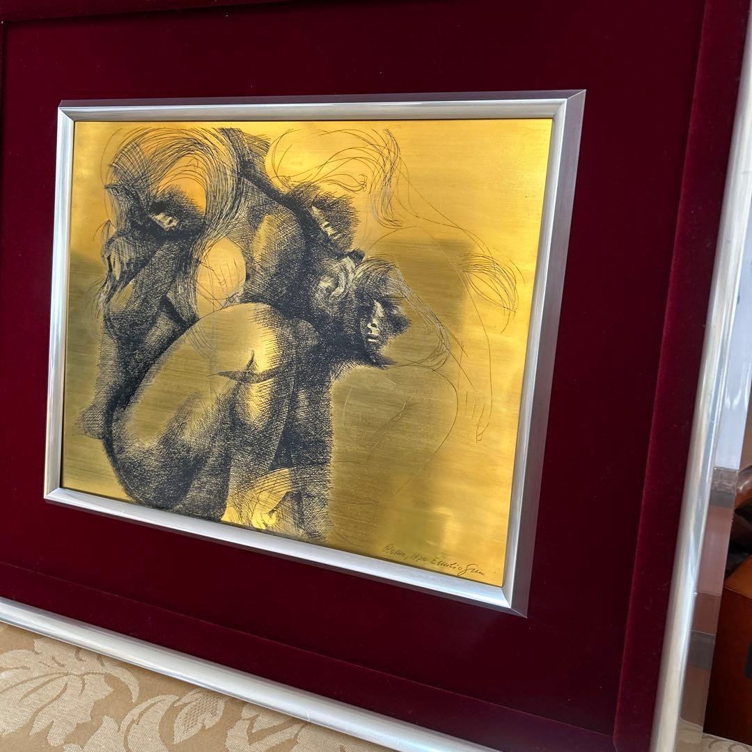 ★エミリオ・グレコ作　エッチング（レプリカ）額装