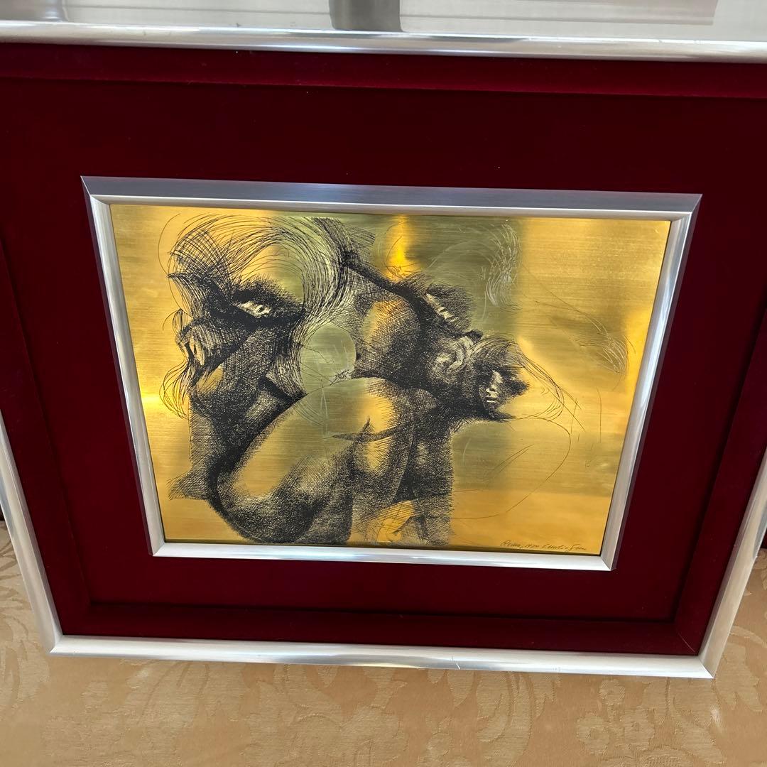 ★エミリオ・グレコ作　エッチング（レプリカ）額装