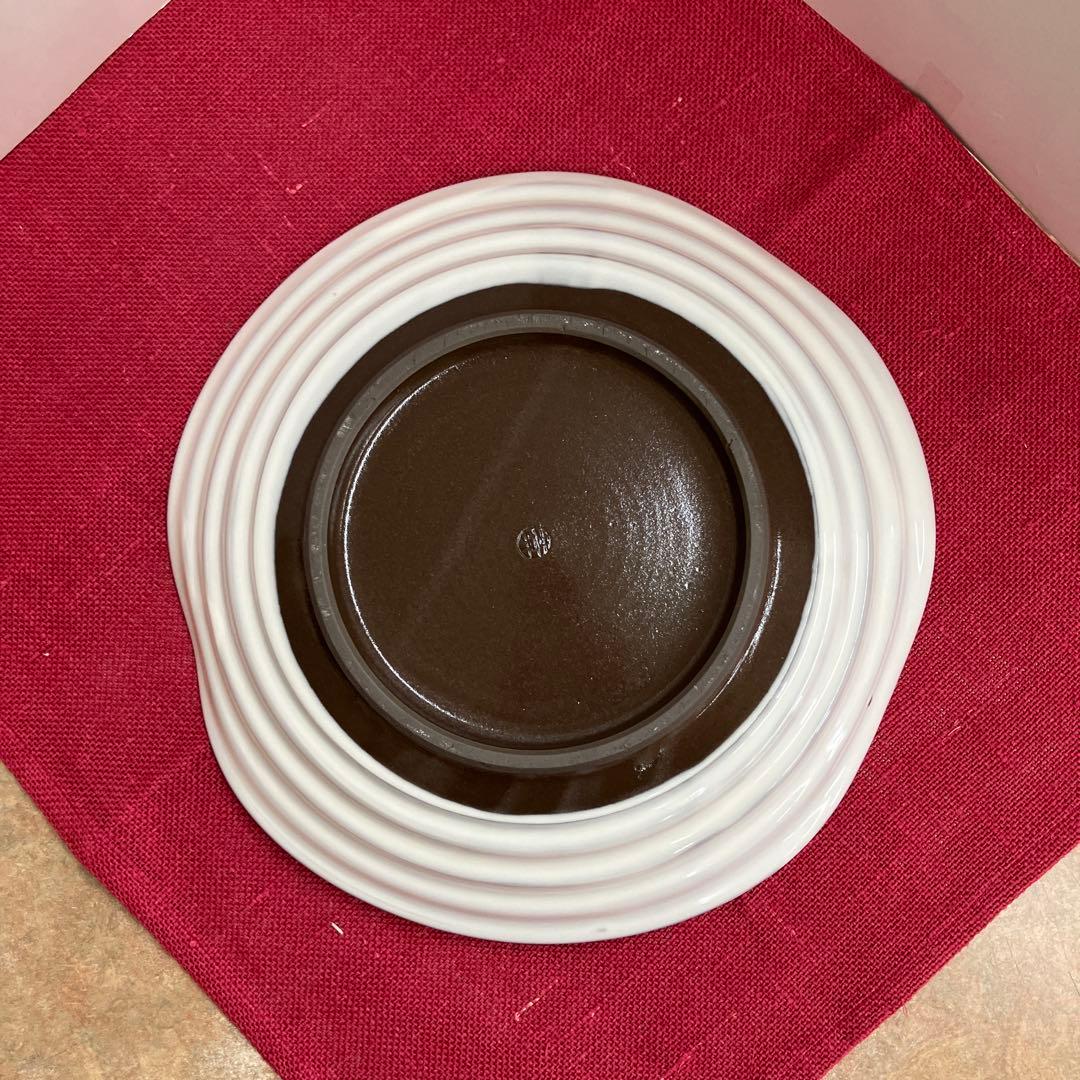 清水焼染め付け紅葉七寸鉢