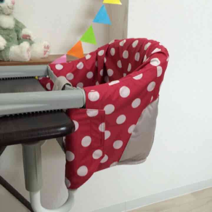 イングリッシーナ ビブドレス フルカバー 撥水生地 水玉赤